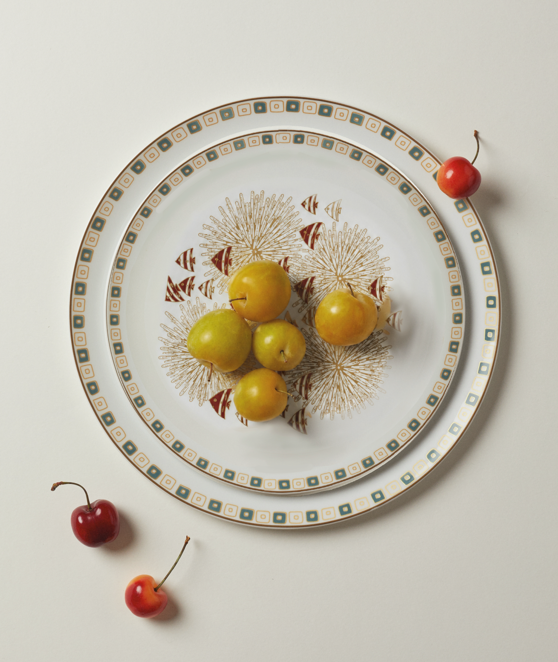 SOUS LES PALMES DESSERT PLATE