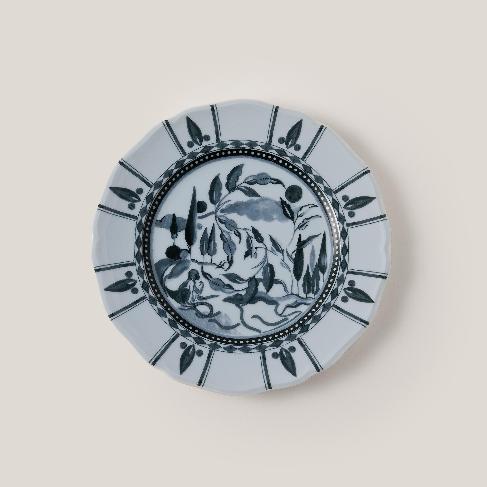 Reverie des pins Dessert Plate Celeste