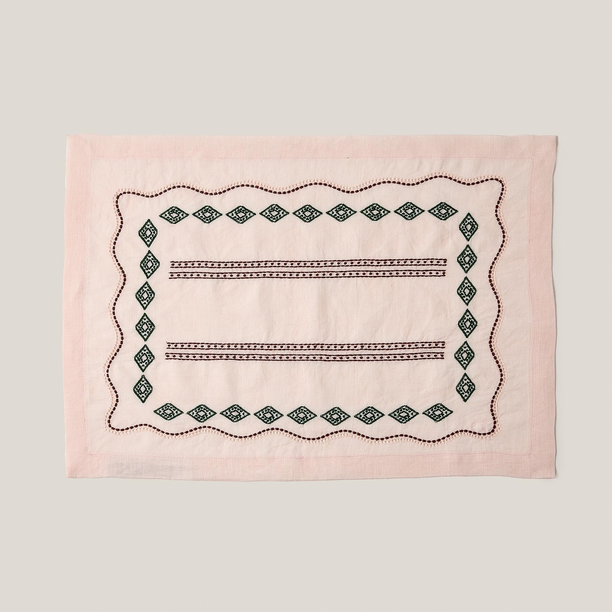 Les sentiers Placemat Light Pink