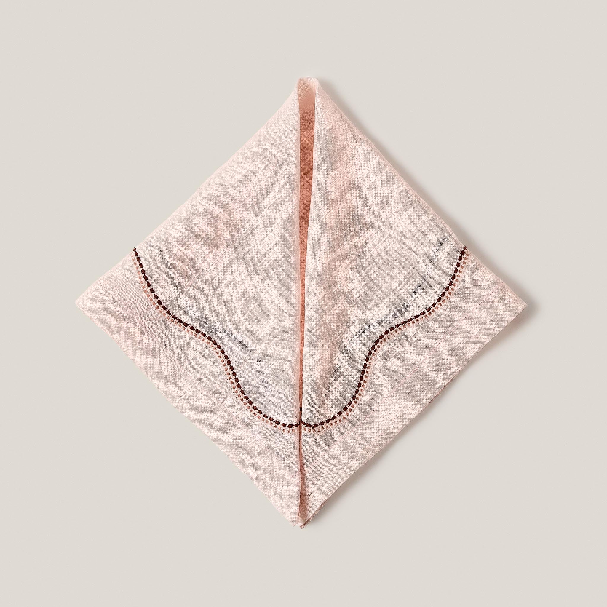 Le chemin napkin light pink