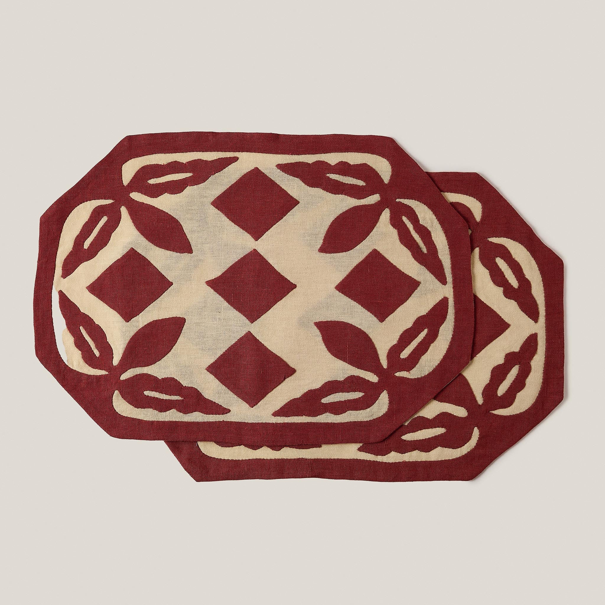 Les Clairs-Obscurs Placemat Rust light yellow
