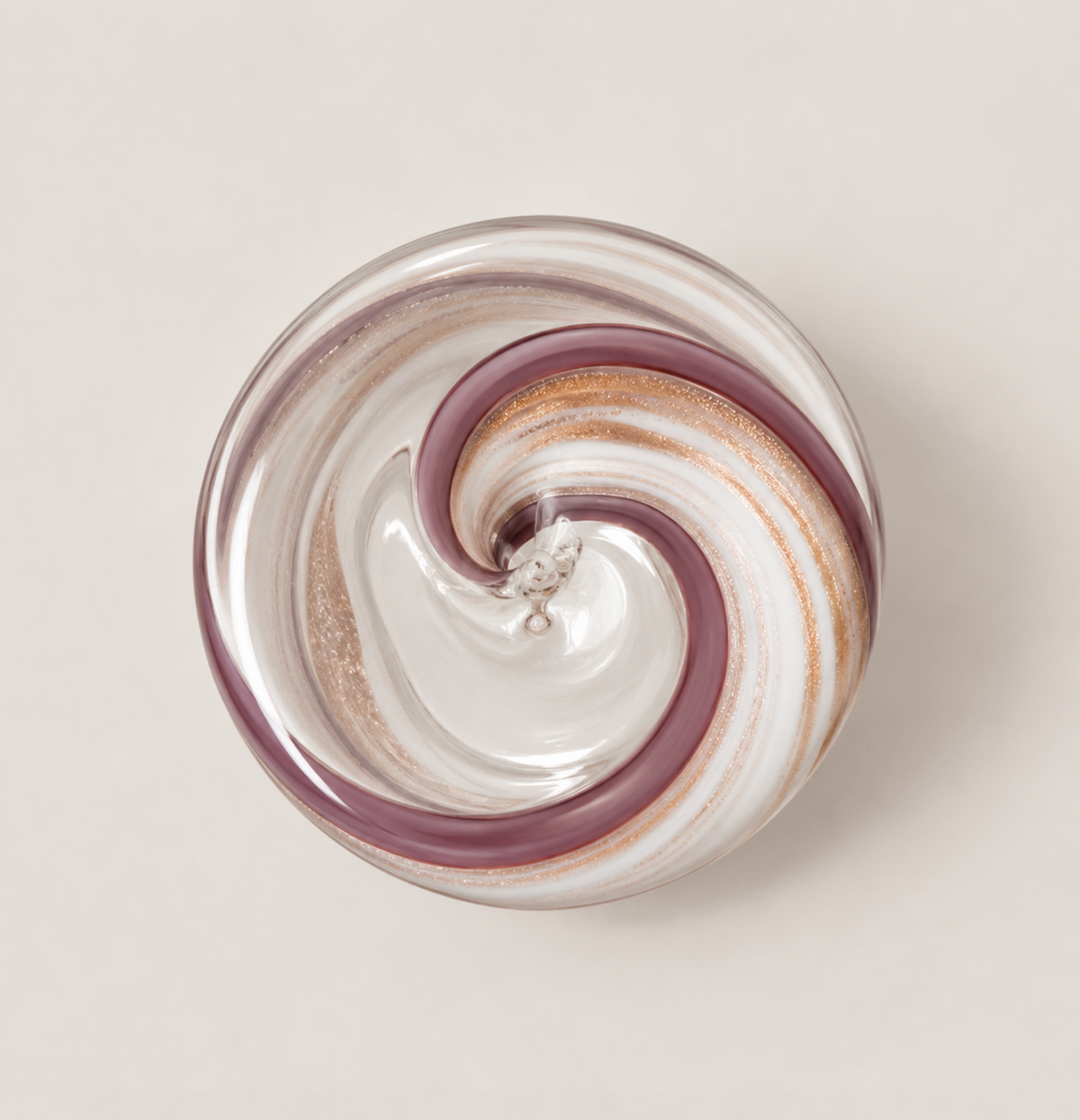 Les Spirales Gold Murano Glass