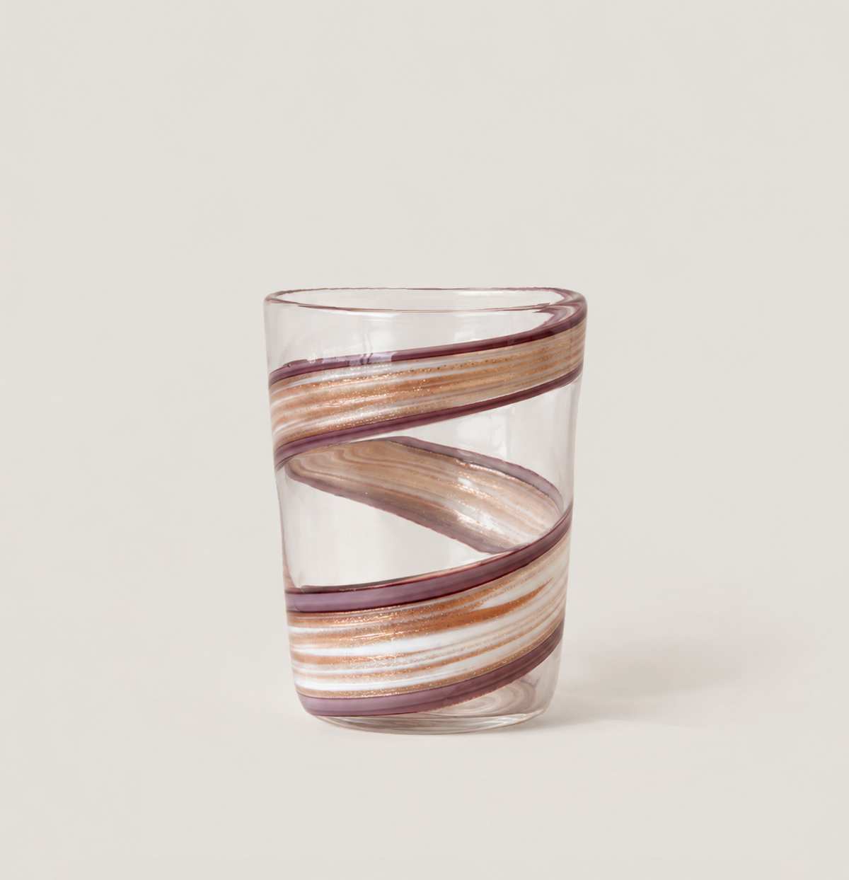 Les Spirales Gold Murano Glass