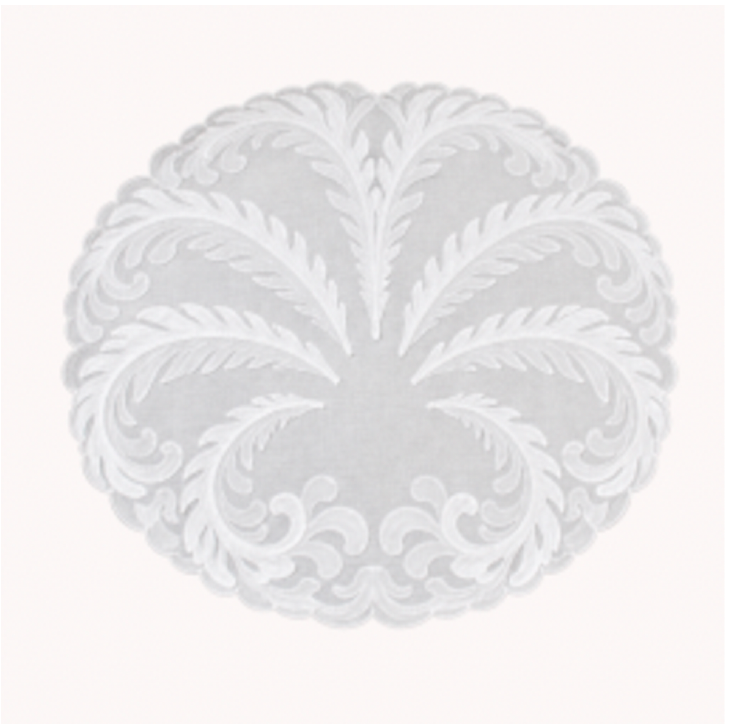 Les Coraux napkin white